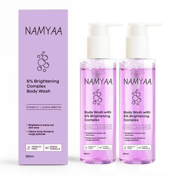 Namyaa Body Wash with 6% Brightening Complex, Niacinamide & Vitamin C, Pack of 2