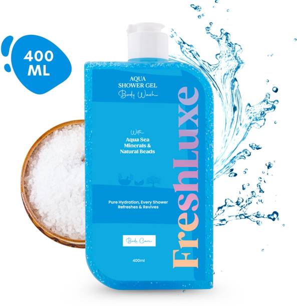 FreshLuxe Aqua Essence Showergel for Exfoliation & De-tan Skin Bodywash 400ml