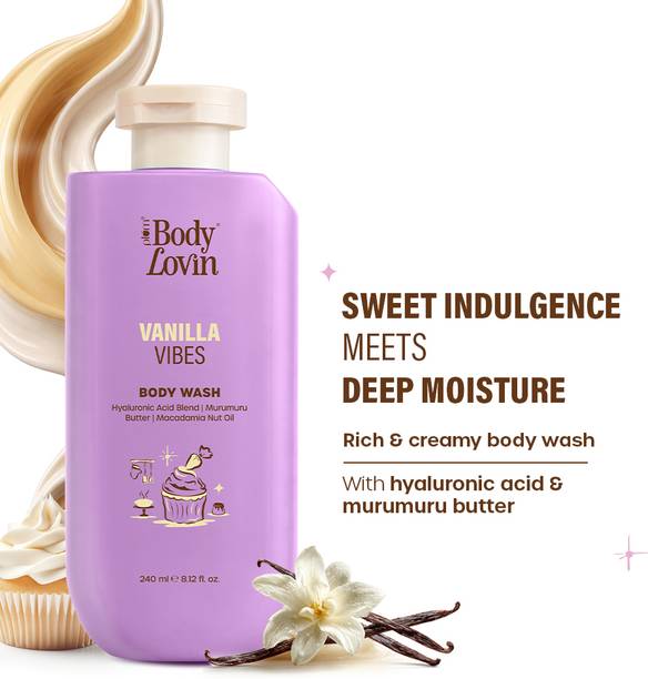 Plum BodyLovin' Vanilla Vibes Body Wash | Warm Vanilla | SLS-Free | Creamy Texture