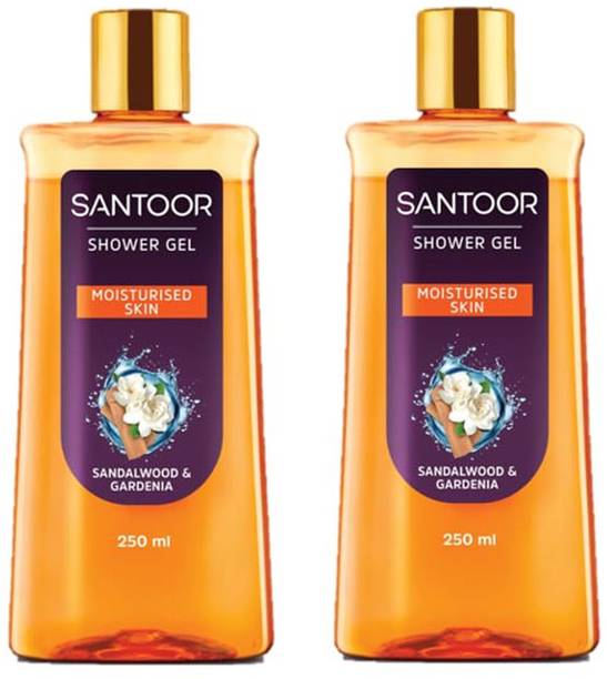 Santoor Moisturizing Shower Gel With Natural Sandalwood & Gardenia Extract With Glycerin