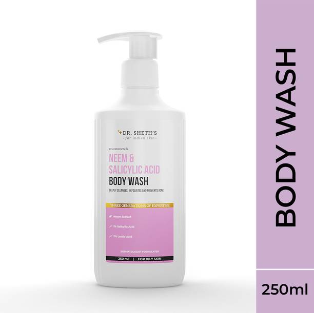 Dr. Sheth's Neem & Salicylic Acid Body Wash For Back & Body Acne | 250 mL