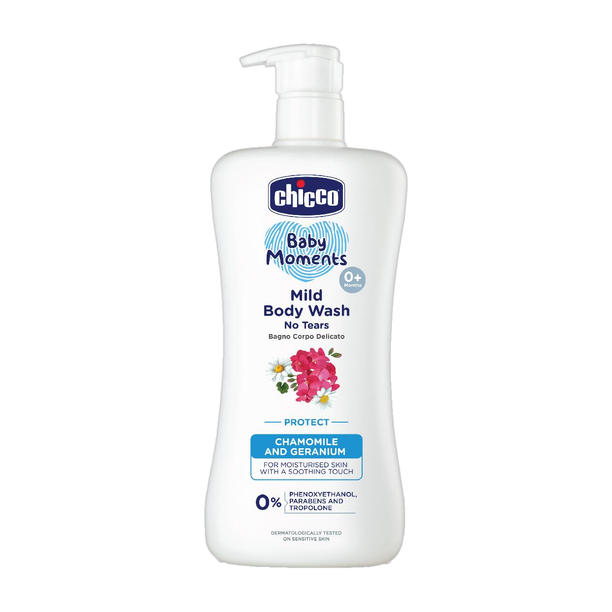 Chicco Baby Moments Mild Body Wash Protect, Paraben & SLS Free, Phenoxyethanol free,0M+