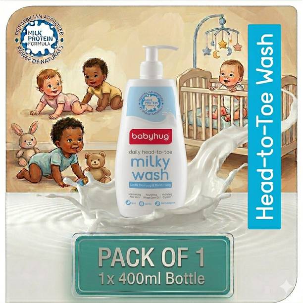 babyhug Baby Body Wash Daily Use – Safe for Baby 400 ML