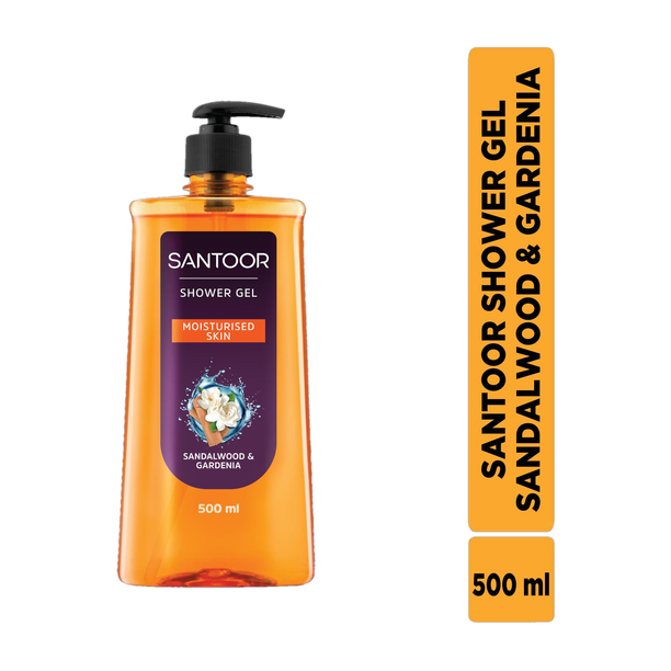 Santoor Shower Gel Sandalwood and Gardenia Body Wash