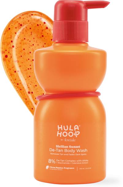 Foxtale Hula Hoop De-Tan Body Wash Removes Tan & Reduces Pigmentation 8% De-Tan Complex
