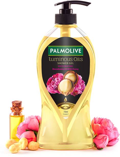 PALMOLIVE Macadamia Oil & Peony Flower Luminous Oils Invigorating, Moisturizing Body Wash