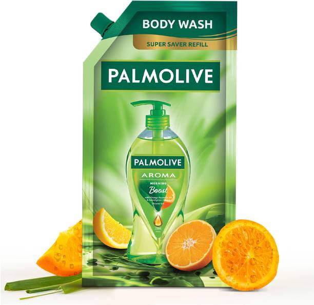 PALMOLIVE Orange Essential Oil & Lemongrass Aroma Morning Boost Body Wash Refill Pack