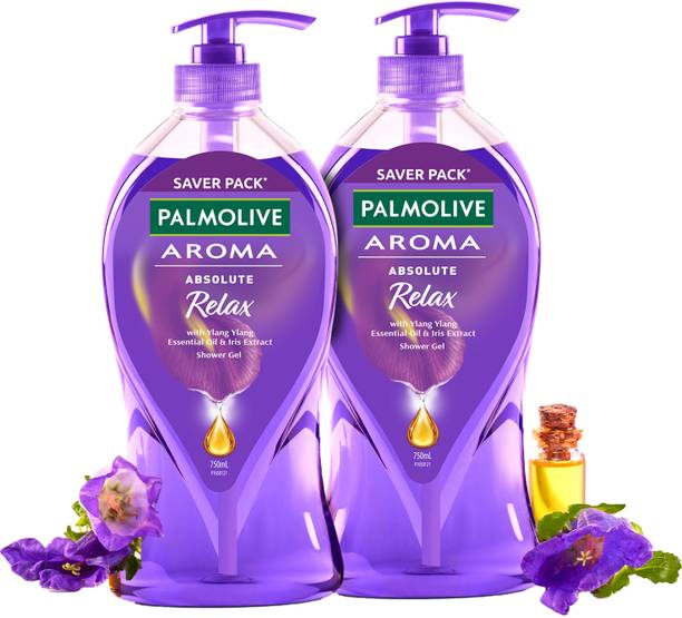 PALMOLIVE Aroma Absolute Relax Body Wash (750ml x 2pcs) Shower Gel Pump Bottle