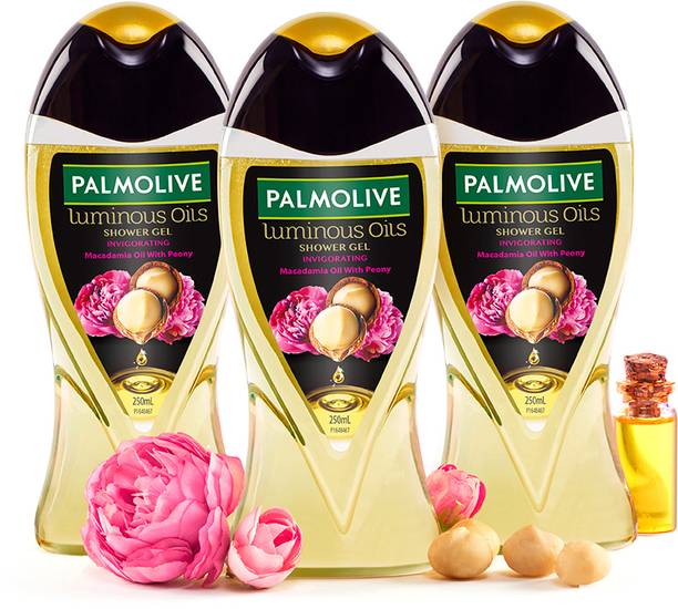 PALMOLIVE Macadamia Oil & Peony Luminous Oils Invigorating Body Wash Combo Pack