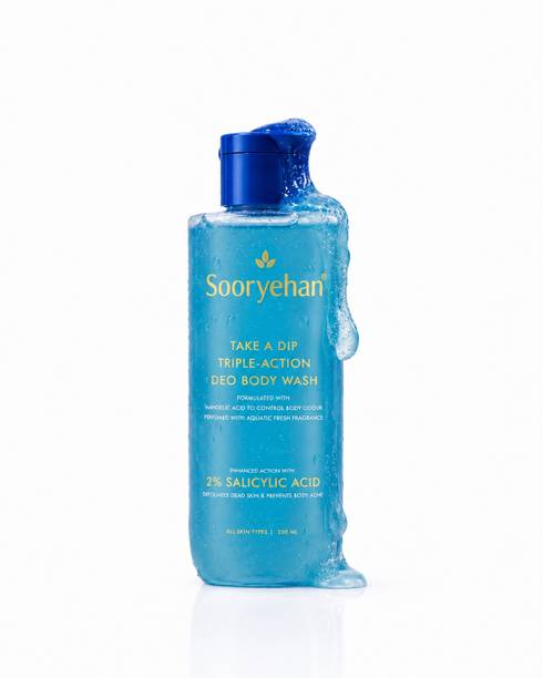 Sooryehan 3-in-1 Perfume Body Wash, Odour Control, Aqua Fresh, Smooth bump free skin
