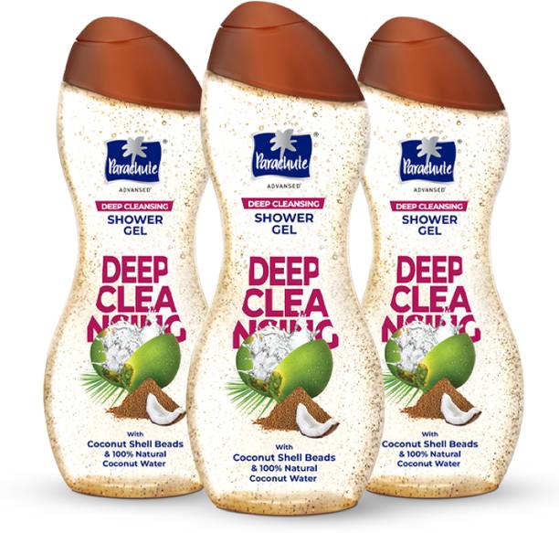 Parachute Advansed Deep Cleansing Shower Gel Daily Exfoliation, Coconut Shell Beads & Coconut Water