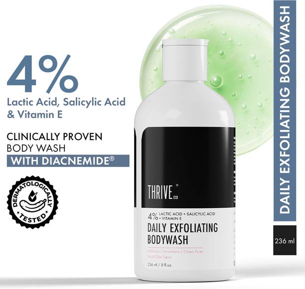 ThriveCo Daily Exfoliating Bodywash with 4% Lactic & Salicylic Acid | Vitamin E