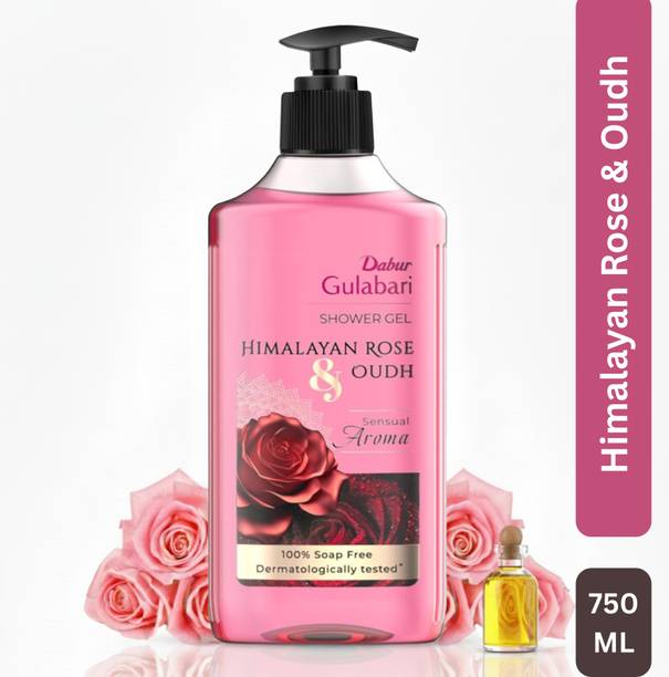 Dabur Body Wash Shower Gel - Himalayan Rose & Oudh | 100% Soap free