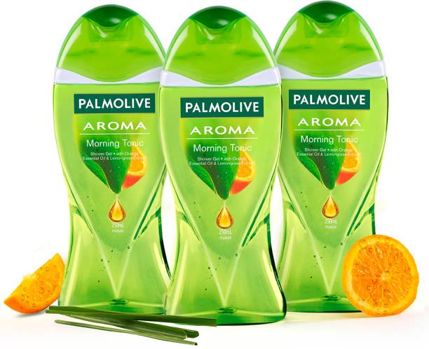 PALMOLIVE Orange Essential Oil & Lemongrass Aroma Morning Tonic Body Wash Combo