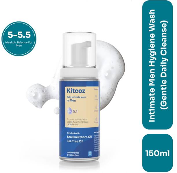 Kitcoz Intimate Wash For Men To Prevent Drying, Itching, Odour & Infections -