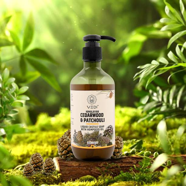 Vedi Himalayan Cedarwood & Patchouli Liquid Soap, 100% Natural, SLS & Paraben Free