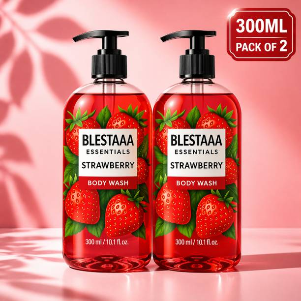 blestaaa essentialss Strawberry Body Wash for Soft, Glowing Skin with Long-Lasting Fresh Fragrance