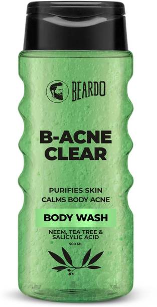 BEARDO B-Acne Clear Body Wash for Men | Neem, Tea Tree and Salicylic Acid | Clean Skin
