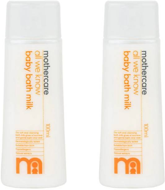 Mothercare ALL WE KNOW BABY MILK BATH 100ML EACH (PACK-2)