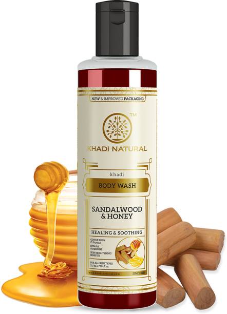 KHADI NATURAL Ayurvedic Sandalwood & Honey Body Wash