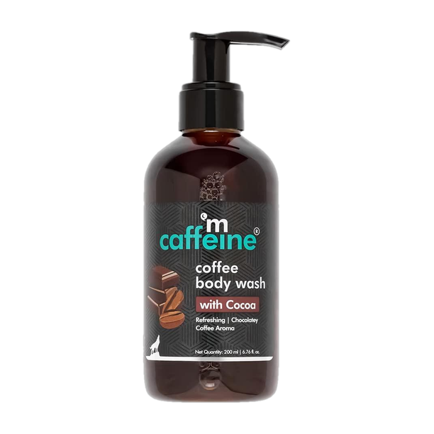 mCaffeine Coffee Cocoa Body Wash for D Tan, Get Glowing Skin & Refreshing Fragrance