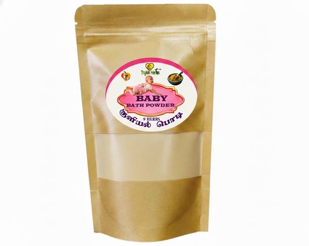 TRYME HERBS TryMe Herbal-Baby Bath Powder Full Body Wash for Babies | 100% Natural | 9 Herbs