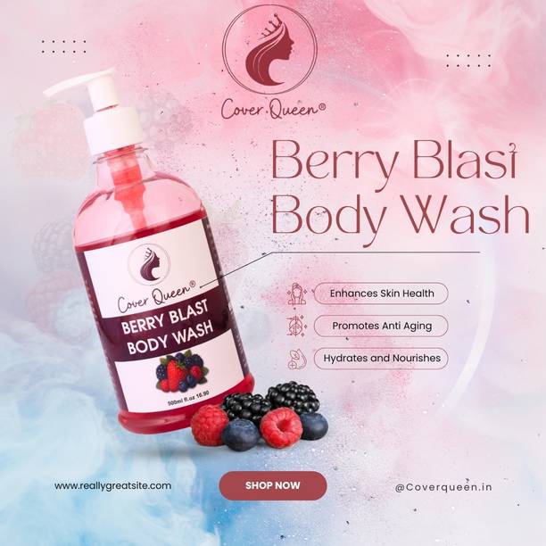 cover queen CQ-BOWB-500 BODY WASH WBERRY BLAST
