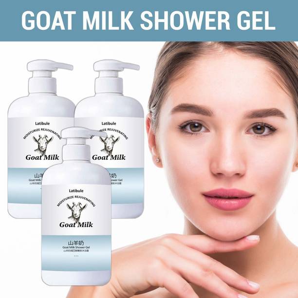 Latibule Goat Milk Shower Gel for Deep Moisturizing & Skin Brightening