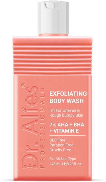 Dr. Alies Professional 7% AHA BHA Exfoliating Body Wash | De-Tan Glycolic & Salicylic Acid Shower Gel