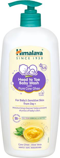 HIMALAYA Head To Toe Baby Wash With Pure Cow Ghee 700ML | Ph5.5 | Newborn Sensitive Skin