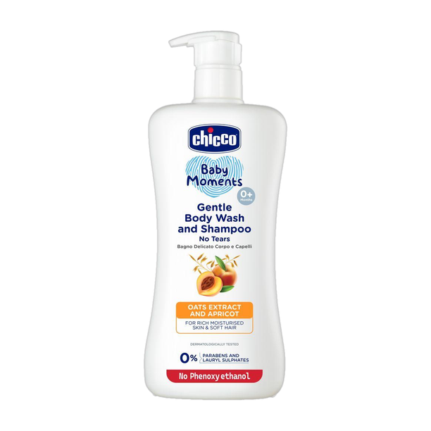 Chicco Gentle Bodywash And Shampoo, Paraben & Phenoxyethanol Free 0M+