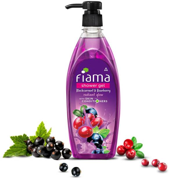 FIAMA Blackcurrant & Bearberry Body Wash Shower Gel, Moisturized Skin & Radiant Glow