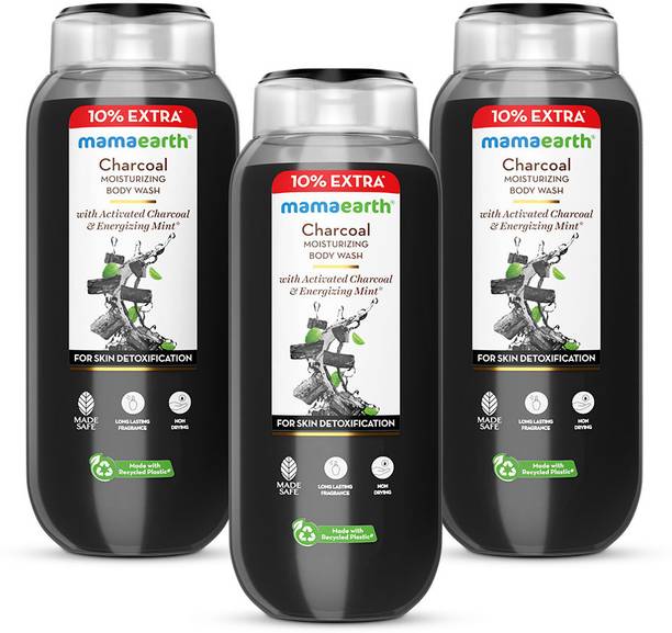Mamaearth Charcoal Moisturizing Body Wash with Activated Charcoal & Energizing Mint Scent