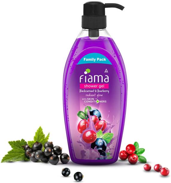 FIAMA Blackcurrant & Bearberry Body Wash Shower Gel, Moisturized Skin & Radiant Glow