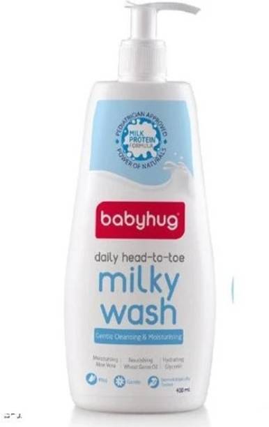 babyhug Gentle Cleaning & Moisturising Daily Head to Toe Milky Wash