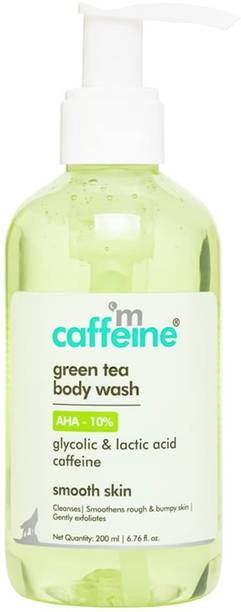 mCaffeine Green Tea 10% AHA Body Wash for Smooth & Bumpy Skin