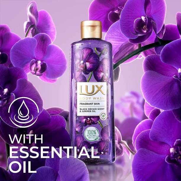 LUX Radiant Orchid fragrance Shower Bodywash Long Lasting Fragranc 245Ml 1unit
