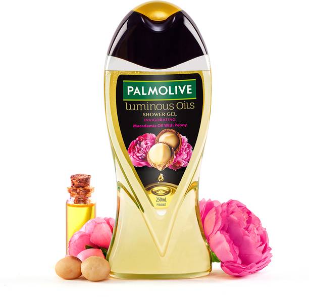 PALMOLIVE Macadamia Oil & Peony Flower Luminous Oils Invigorating, Moisturizing Body Wash
