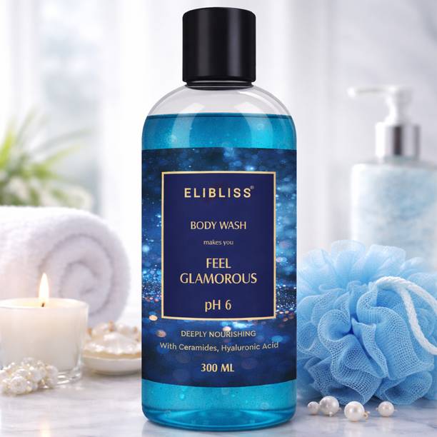 ELIBLISS Feel Glamorous Body Wash with Ceramides & Hyaluronic Acid for Deeply Nourishing