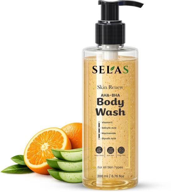 SELAS Refreshing Body Wash with Vitamin C and Niacinamide