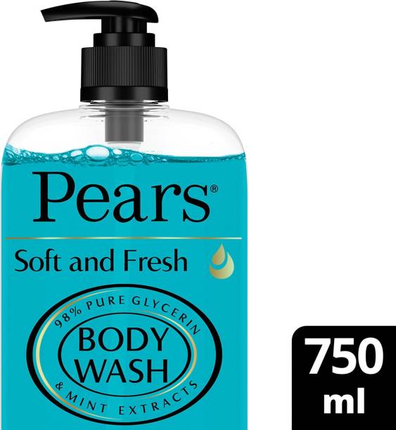 Pears Soft & Fresh Shower Gel, Super Saver XL Pump Bottle, Paraben free