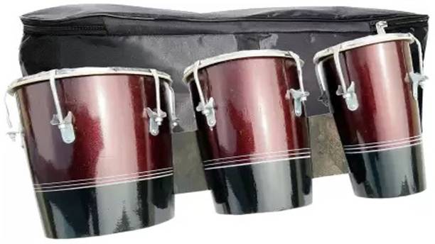 GT manufacturers Shiney Three set Bongo With Bag RB3SB Wooden Bongo