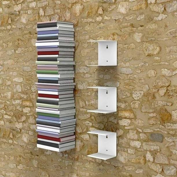 Indian Decor Metal Semi-Open Book Shelf