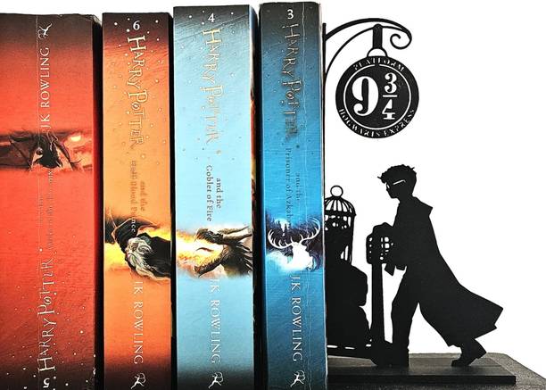 Tofa Bazaar Platform 9¾ Inspired Bookend | Bookshelf Support for Home, Office & Library Plastic Book End