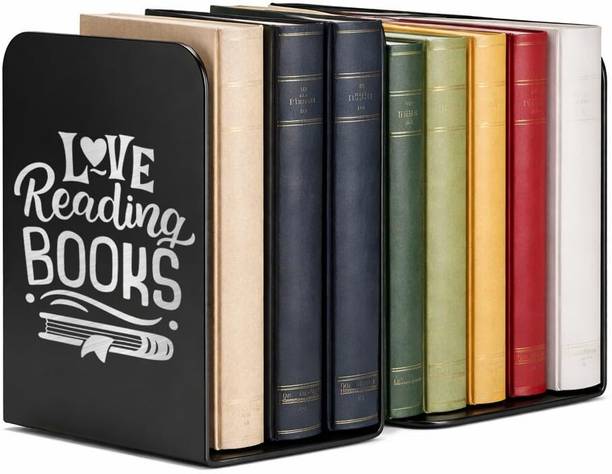 MetaWood Love Reading Books Iron Book End