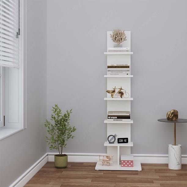 HOMEEASY Engineered Wood Open Book Shelf