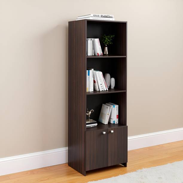 FURNEASER Regal Tall Bookshelf Display Cabinet Rack wit...