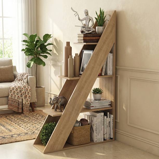 Flipkart Perfect Homes Grace Engineered Wood Open Book Shelf