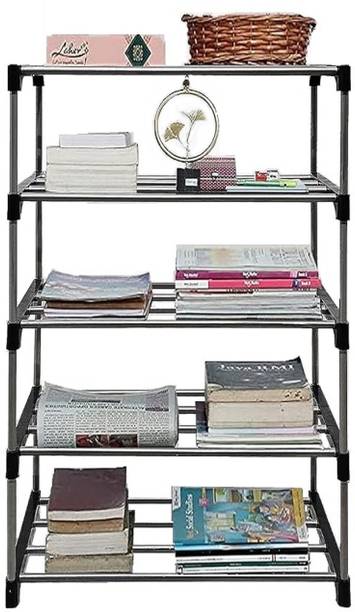 EZ deal HEAVY AND DURABLE Metal Open Book Shelf