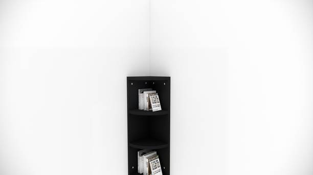 FURNITELL FURNITELL HDBB Wood Big Corner Stand Book Shelf Solid Wood Open Book Shelf